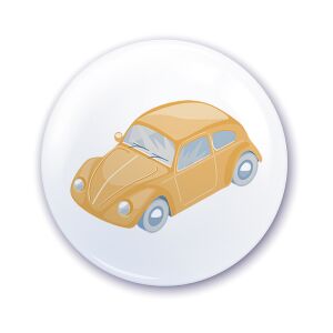 Ovis jel szekrényre Sárga autó mintával 120316425 - Ovis jel