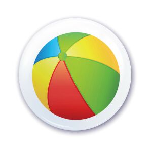 Ovis jel szekrényre Strand labda mintával 120316428 - Ovis jel