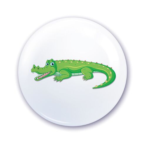Krokodil mintás ovis jel, öntapadós, szekrényre - Ovis jel