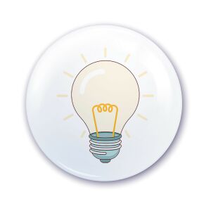 Ovis jel szekrényre Villanykörte mintával 120316502 - Ovis jel