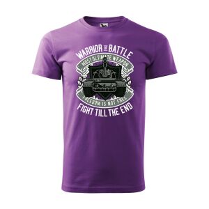 Póló Warrior of battle mintával - Lila S méretben 120317694 - Ajándék póló