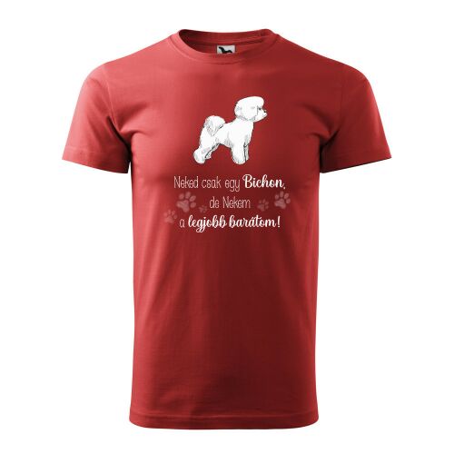 Póló Bichon mintával - Terrakotta S méretben