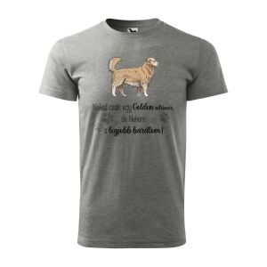 Póló Golden retriver mintával - Szürke S méretben 120320893 - Ajándék póló