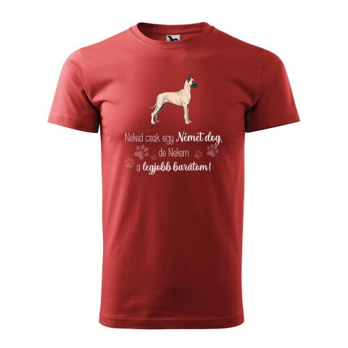 Póló Német dog mintával - Terrakotta S méretben