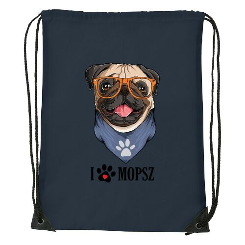 Mopsz - Sport táska navy kék v2