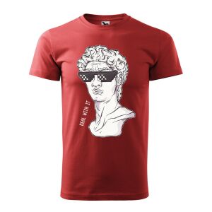 Póló Dávid mintával - Terrakotta S méretben 120325681 - Ajándék póló