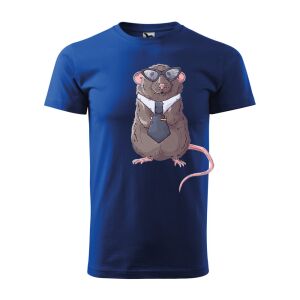 Póló Patkány mintával - Kék S méretben 120326804 - Ajándék póló