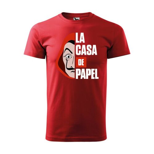 Póló La casa de papel mintával - Piros S méretben