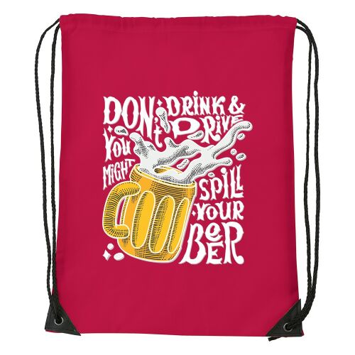Dont drink and drive - Sport táska piros