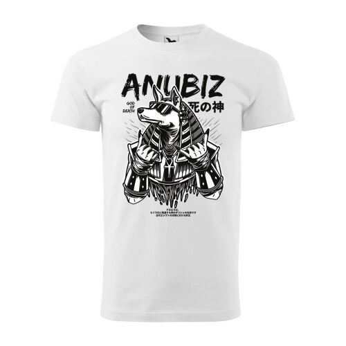 Póló Anubis mintával - Fehér S méretben v1