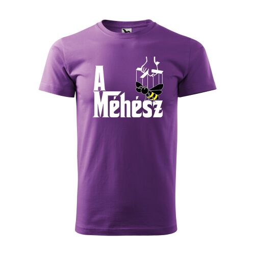 Póló A méhész mintával - Lila S méretben