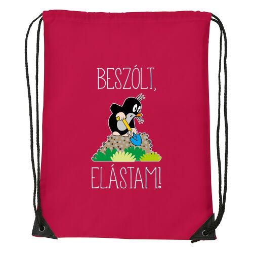 Beszólt, elástam! - Sport táska piros