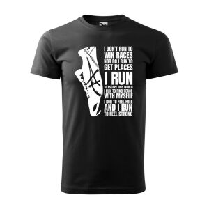 Póló I run mintával - Fekete S méretben 120332916 - Ajándék póló