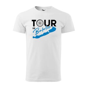 Póló Tour de Balaton mintával - Fehér S méretben 120333025 - Ajándék póló