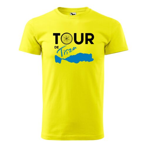 Póló Tour de Tisza mintával - Sárga S méretben