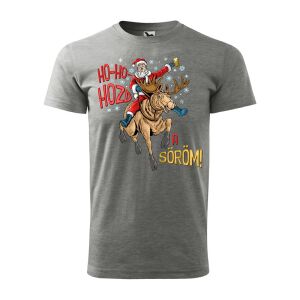 Póló Ho-Ho-Hozd a söröm! mintával - Szürke S méretben 120334625 - Ajándék póló