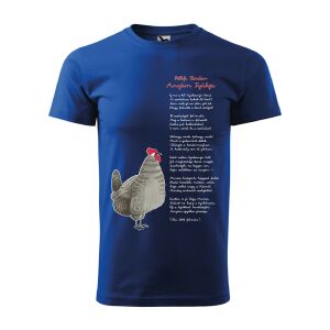 Póló Anyám tyúkja mintával - Kék S méretben 120335358 - Ajándék póló