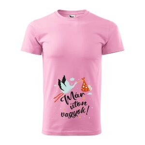 Póló Már úton vagyok! mintával - Rózsaszín S méretben 120335405 - Ajándék póló