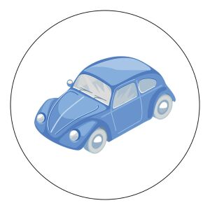 Vasalható Ovis jel csomag Kék autó mintával 120338442 - Vasalható matrica