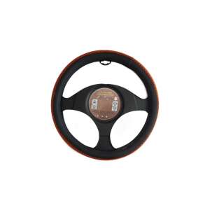 Kormányvédő, fekete-narancs, narancs varrással, 37-39 cm (CS-BF-32-2, BF-26-2)