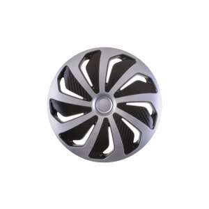 Wind Silver & Black 15 colos dísztárcsa, 4 darabos készlet - Dísztárcsa