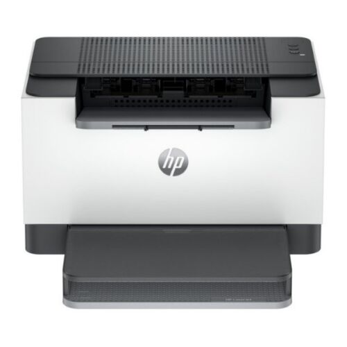 Prednji pogled na crno-bijeli laserski pisač HP LaserJet Pro M209d