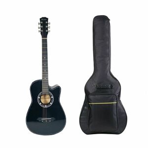 Sada krytu a klasickej drevenej gitary, Cutaway Country Black, 95 cm, čierna 120375659 - Hudobné nástroje