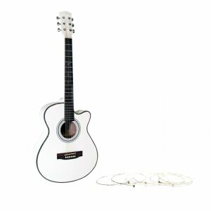 Húrkészlet és klasszikus fagitár, fehér, 95 cm 120375662 - Hangszer