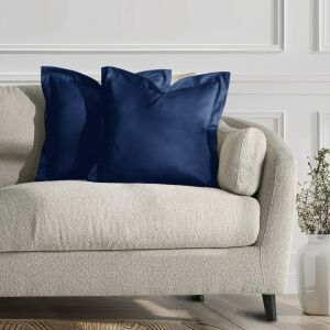 Калъфки за възглавници AmeliaHome Velvet индиго на диван - Бельо