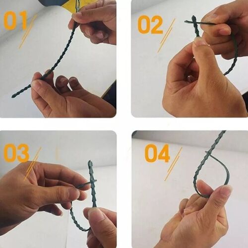 Állítható Növénykötöző Szett (100 db) - Kertészeti Rögzítő Eszközök Növényekhez 120389039