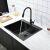 Acél mosogatótálca Leo 50 Black 120388513