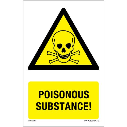 Mérgező anyag Öntapadós matrica 160x100 mm 120393439