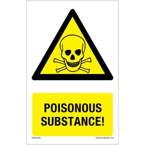 Mérgező anyag Öntapadós matrica 320x500 mm 120393441 - Figyelmeztető matrica