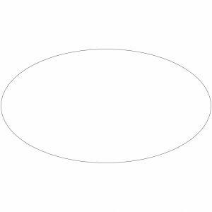 Öntapadós ovális matrica Fehér 120393474 - Ovis jel