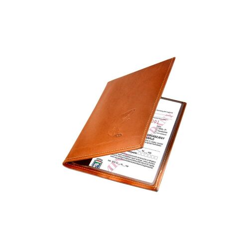 BŐR Horgász Igazolvány Védőtok - 3D Ponty mintás - Barna 120394415
