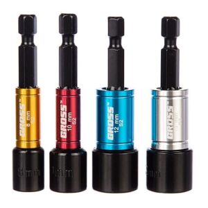 GROSS 66mm 4db Professional mágneses dugókulcs fej szett önmetsző csavarokhoz 137257919 - Szerszám