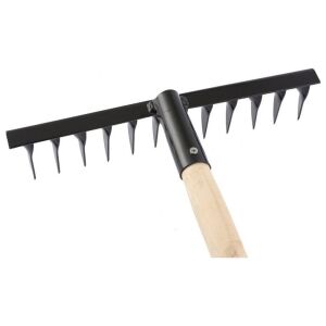 SIBRTEH 320mm 12fogas csavartfogú gereblye nyéllel 137258175 - Gereblye