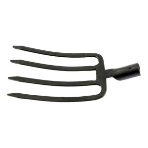 SIBRTEH 180x280mm 4ágú kovácsolt ásóvilla, vasvilla nyél nélkül 137256916 - Kézi kerti szerszám