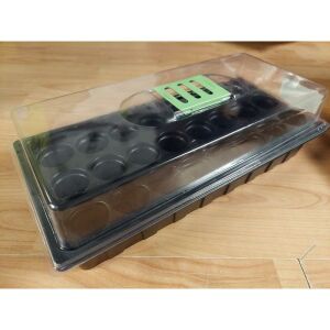 PALISAD 24 cellás 19x38cm indítótálca szett melegház szellőztetővel 146271278 - Növénytermesztés