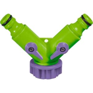 PALISAD 3/4" elosztó- útválasztó 2 csatornás állítható Y-elág locsolórendszerekhez 137259122 - Csatlakozó és kiegészítő