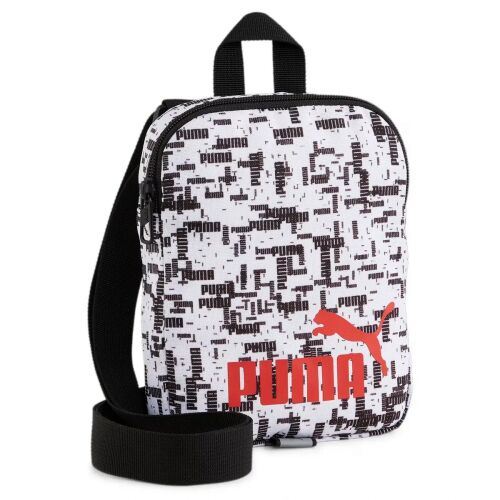 Puma Phase AOP portable uniszex kicsi oldaltáska, fehér-fekete-piros, S24 120417141 - Oldaltáska