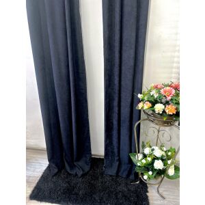 Bársony sötétítő fekete 140x200