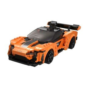 CaDA McLaren Senna építőkocka autó, narancssárga, elölnézet - CaDA