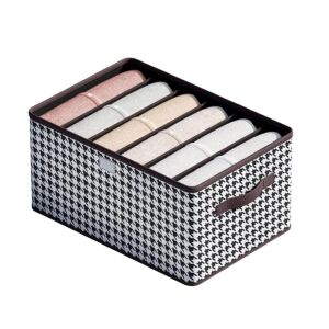 Cutie de depozitare pentru haine, din material textil, stil sertar, pliabil, cu manere, 44x30x20cm, alb-negru 120428498 - Depozitare și organizare