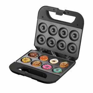 Maszynka do robienia pączków, 8 form na pączki, nieprzywierająca, czarna, elektryczna maszynka do robienia pączków - Piec do pączków