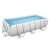 Bestway Szicília 404x201x100cm fémvázas medence homokszűrős vízforgatóval, létrával és vegyszeradagolóval, oldalnézet