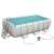 Bestway Szicília 404x201x100cm fémvázas medence homokszűrős vízforgatóval, létrával és vegyszeradagolóval, oldalnézet