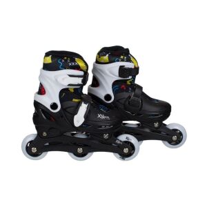 Alumínium görkorcsolya, állítható méret 31-34, fekete és fehér 120429041 - Görkorcsolyázás