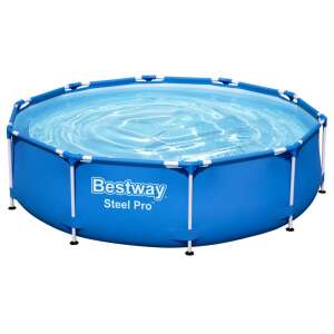 Bestway Steel Pro 3.96m round above ground pool with blue liner - Garden Pool