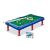 Masă de biliard pentru copii, masă de biliard pentru copii, masă din plastic verde și albastru cu 2 tacuri, bile, triunghi și cretă, 65x37x17cm, Biliard